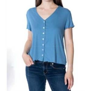 NEW THE ENKAY CLOTHING button front shirt in denim